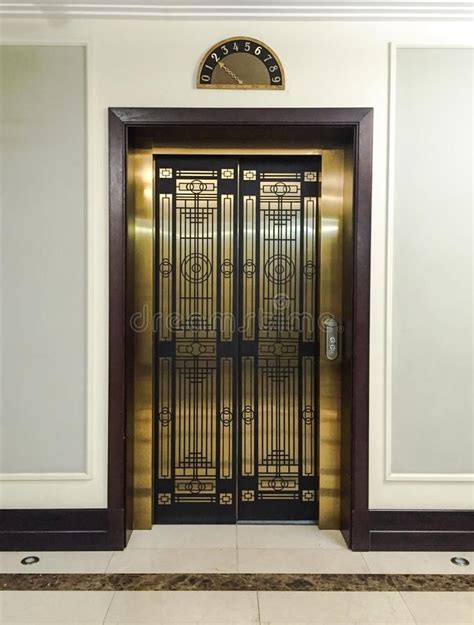 Luxury Elevator Door. Elevator door in a luxury residential building # ...