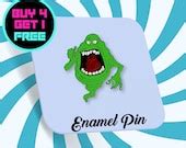 Slimer Ghost Enamel Pin Ghostbusters Halloween Enamel Pins - Etsy