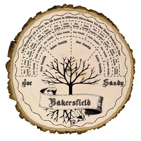 Family Tree SVG Template for Laser Engraving With Glowforge or - Etsy Canada