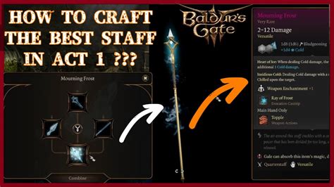 Baldur's Gate 3 - THE BEST STAFF in ACT 1 - What to do with Icy parts in the underdark? - YouTube