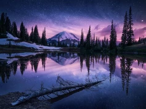 Lake Nature Night Reflection Wallpaper, HD Nature 4K Wallpapers, Images and Background ...