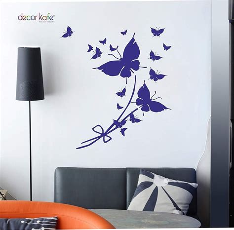 Decor KAFE Good Looking Wall Decals Classic Butterfly Flower Home ...