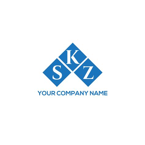 SKZ letter design.SKZ letter logo design on WHITE background. SKZ ...