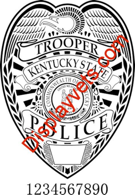 Kentucky State Police Badge Vector DXF AI and SVG File | Etsy