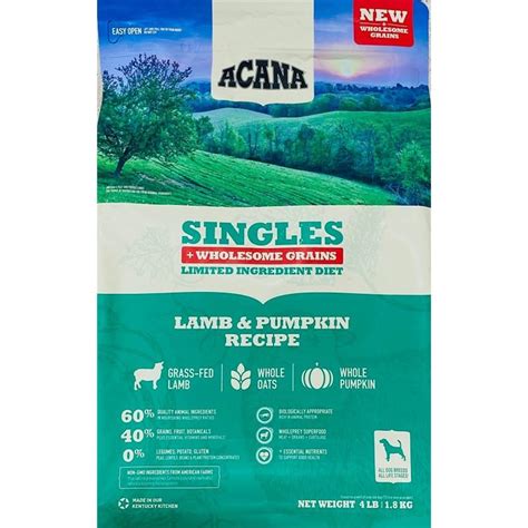 Acana Singles Wholesome Grains Lamb & Pumpkin Dry Dog Food