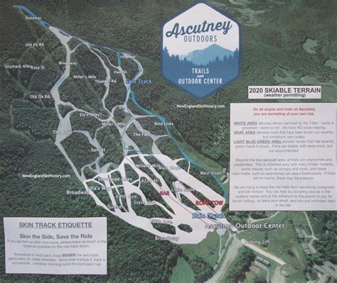 2019-20 Ascutney Trail Map - New England Ski Map Database - NewEnglandSkiHistory.com