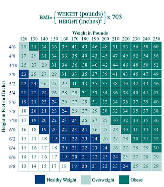 Obese Bmi Chart