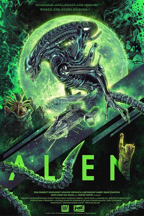 Alien by Chris Christodoulou - Home of the Alternative Movie Poster -AMP-