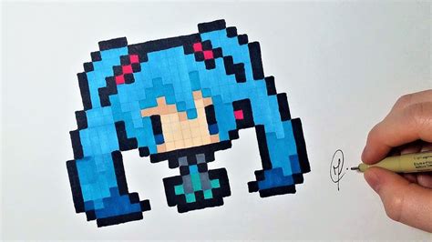 Pixel Art Anime Miku