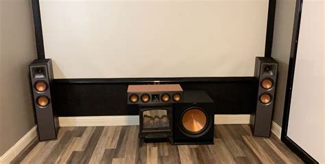 Klipsch front L/R dolby atmos speakers, Center channel/15” Subwoofer Home Theater speakers | 15 ...