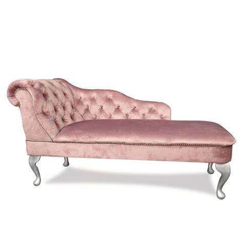 Pink Velvet Tufted Chesterfield Chaise Lounge Sofa Bedroom Accent Chair Bench | Chaise lounge ...