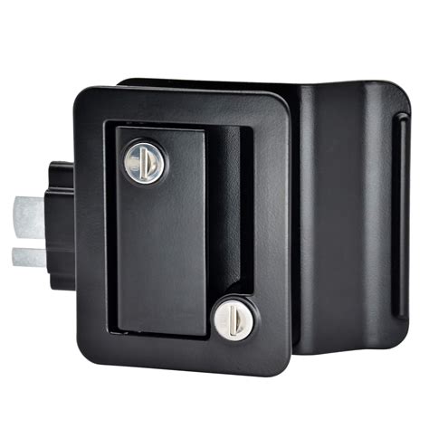 YOMILINK Upgraded RV Door Lock, Trailer Door Lock with Paddle Deadbolt, Black Camper Door Latch ...