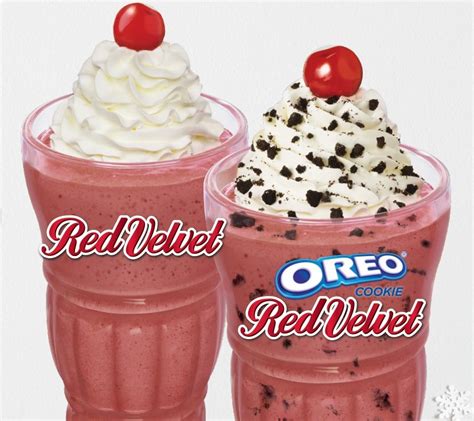 Steak 'n Shake Welcomes Back Red Velvet And Oreo Cookie Red Velvet Milkshakes For A Limited Time ...