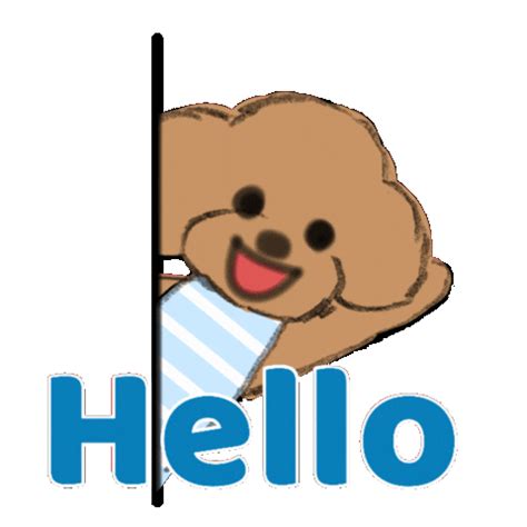 Dog Hello Sticker for iOS & Android | GIPHY