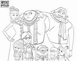 Despicable Me Coloring Sheets sketch template