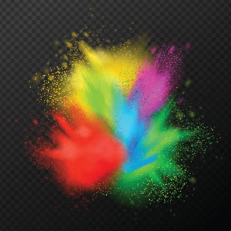 Paint Explosion Realistic Composition Vector Illustration 2374943 Vector Art at Vecteezy