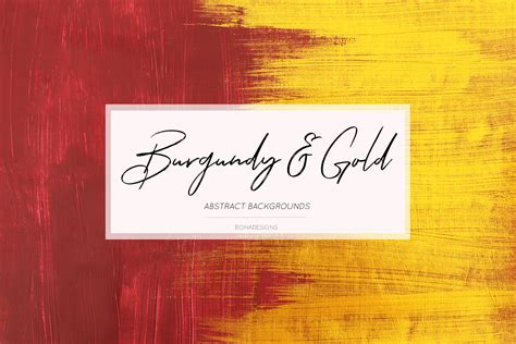 Burgundy & Gold Abstract Backgrounds Graphic by BonaDesigns · Creative Fabrica