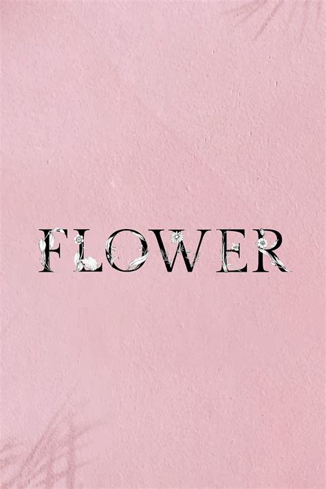 Vector flower word floral font | Premium Vector - rawpixel