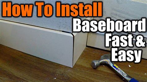 How To Install Baseboard The Easy Way | THE HANDYMAN | - YouTube