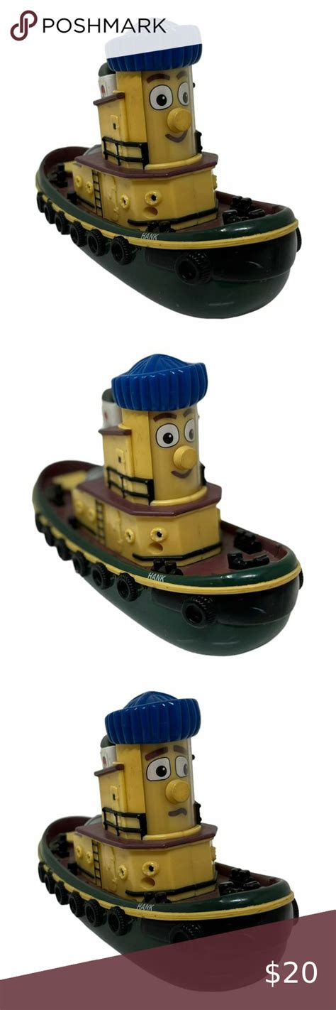 ERTL Theodore Tugboat HANK Ship Figure 1998 Cochran Boat Face Changer Plastic Theodore Tugboat ...