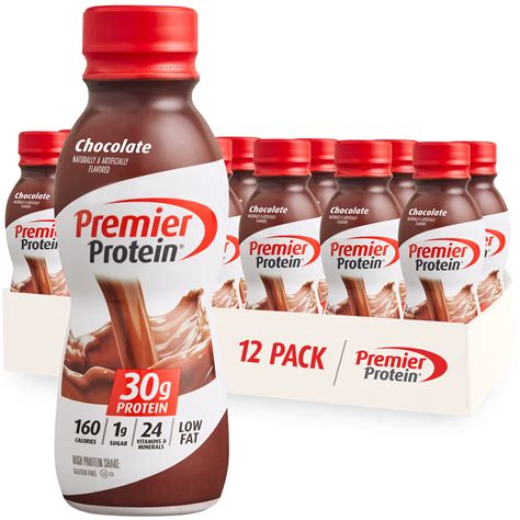 Premier Protein Shake, Chocolate, 30g Protein, 11.5 Fl Oz, 12 Ct ...