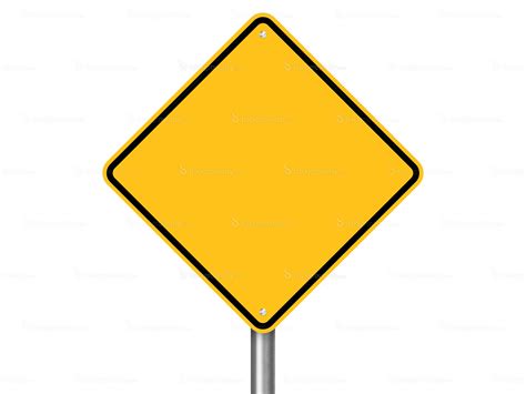 Blank Yellow Sign - ClipArt Best