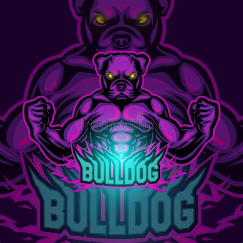 Bulldog Team Mascot Vector Logo Stock Vector - Illustration of school ...