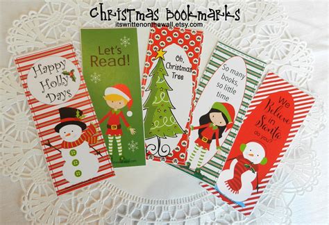 Christmas Bookmarks for Kids and Kids Classmates–A fun Gift from ...