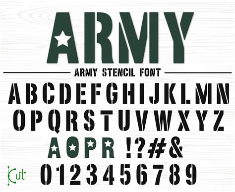 Stencil Font Army Font Military Font Military Stencil Font Army Stencil Font Stencil Letters ...