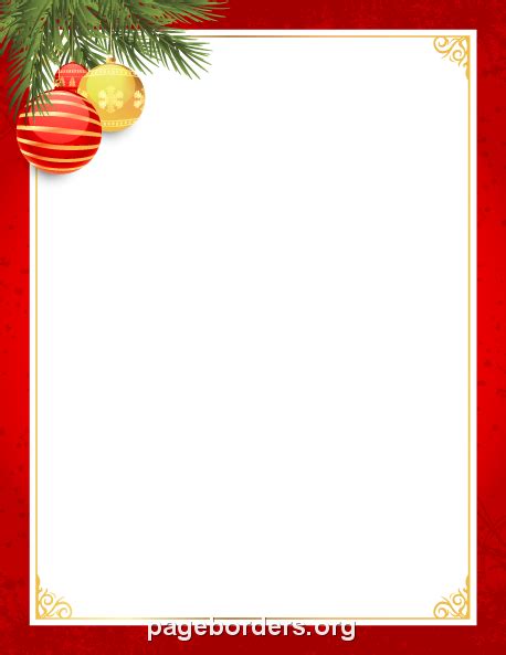 Red and Gold Christmas Border: Clip Art, Page Border, and Vector Graphics