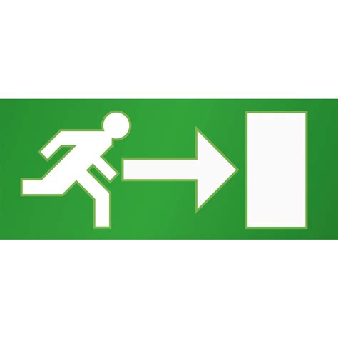 green exit signage - Clip Art Library