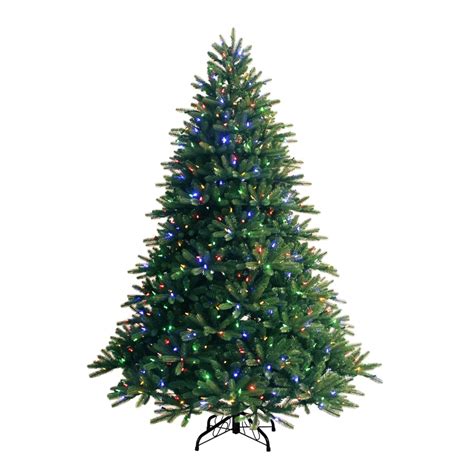 GE 7.5-ft Pre-Lit Fir Artificial Christmas Tree with Color Changing LED Lights at Lowes.com