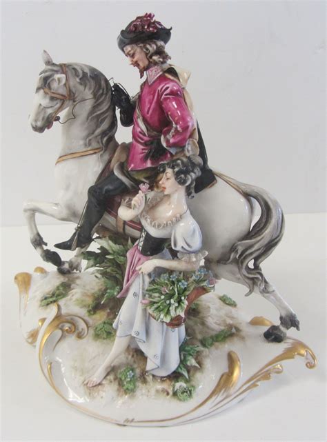 C1900 Signed Capodimonte figure 8 x 9 Auction Estimate 200-400 | Porcelain figurines, Art, Antiques