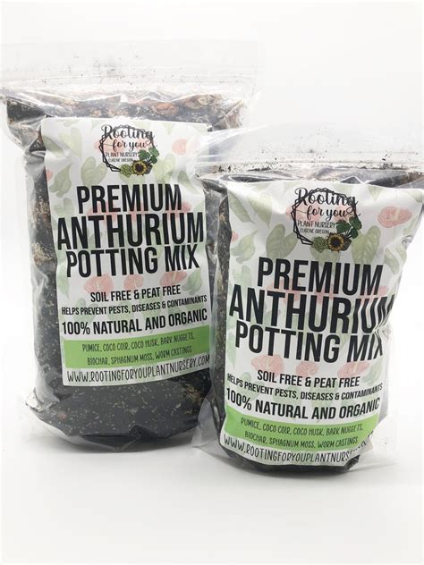 Anthurium Premium Potting Mix SOIL LESS Mix 1/2 Gallon and 1 - Etsy