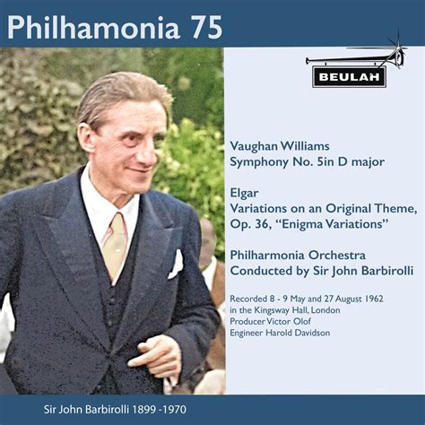 ‎Philharmonia 75 Sir John Barbirolli by Sir John Barbirolli on Apple Music