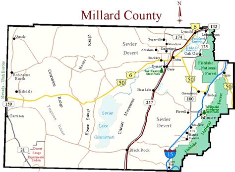 Map of Millard County