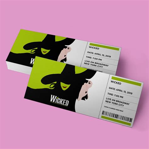 Wicked Ticket Printable