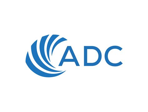 ADC Abstract business growth logo design on white background. ADC ...