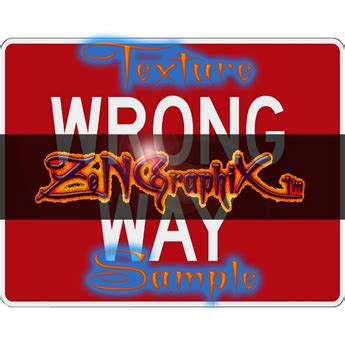 Second Life Marketplace - [ZeNGraphiX] Road-Wrong Way Sign