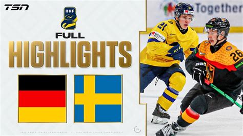 Sweden vs. Germany FULL HIGHLIGHTS -- 2024 World Junior Championship ...