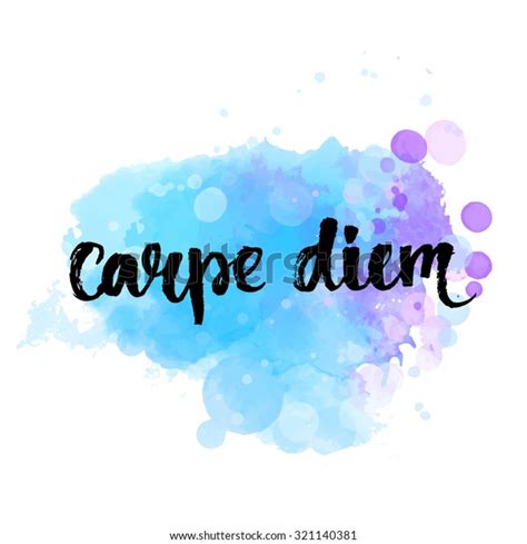 Carpe Diem Latin Phrase Means Seize Stock Vector (Royalty Free) 321140381