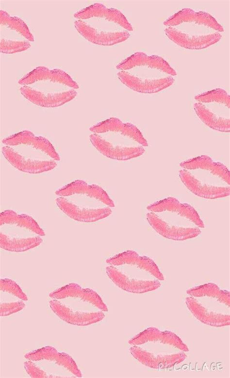 Kisses on We Heart It | Lip wallpaper, Pink kisses wallpaper, Valentines wallpaper