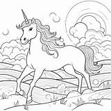 Premium Photo  Unicorn coloring pages For Kindergarten In The Style Of sketch template