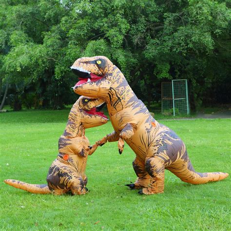 Inflatable Dinosaur Costume T REX Costume Jurassic World Park Blowup ...