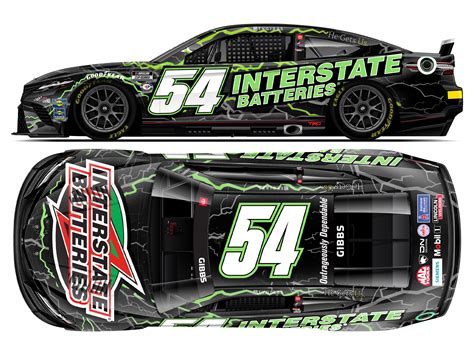 Ty Gibbs 2023 Interstate Batteries Black 1:64 Nascar Diecast