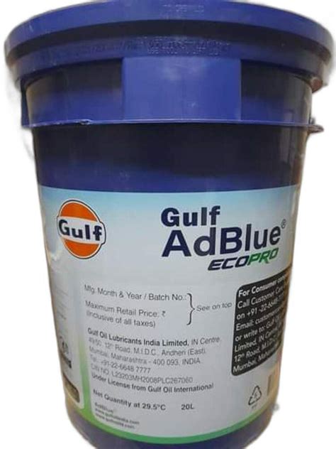 Truck Gulf AdBlue Ecopro Diesel Exhaust Fluid For Automotive, Packaging ...