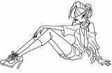 Winx Club coloring Pages musa sketch template
