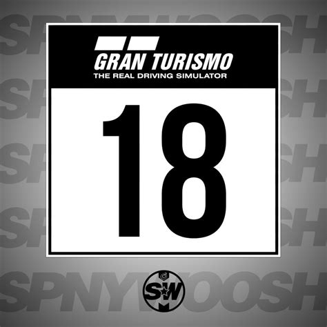 Gran Turismo Type 2 Racing Numbers Cards | Vinyl or Magnetic Numbers | Spinnywhoosh Graphics