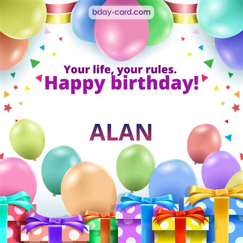 Birthday images for Alan 💐 — Free happy bday pictures and photos | BDay-card.com