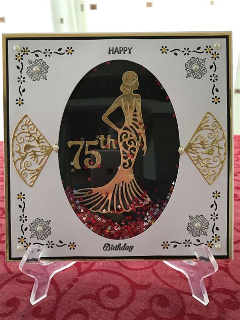 A ladies birthday card | Happy 75th birthday, 75th birthday, Birthday cards